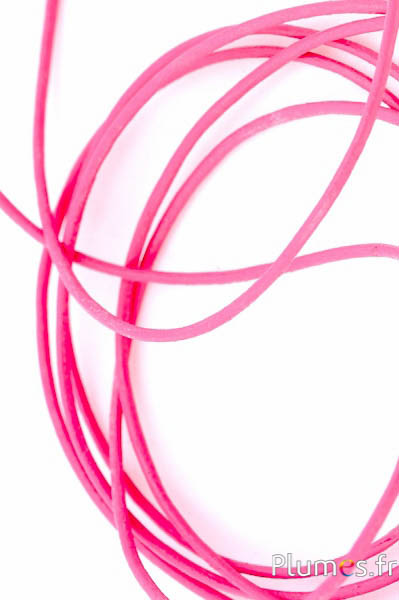 Lederriemen - Stärke 1.2 mm - fuchsia